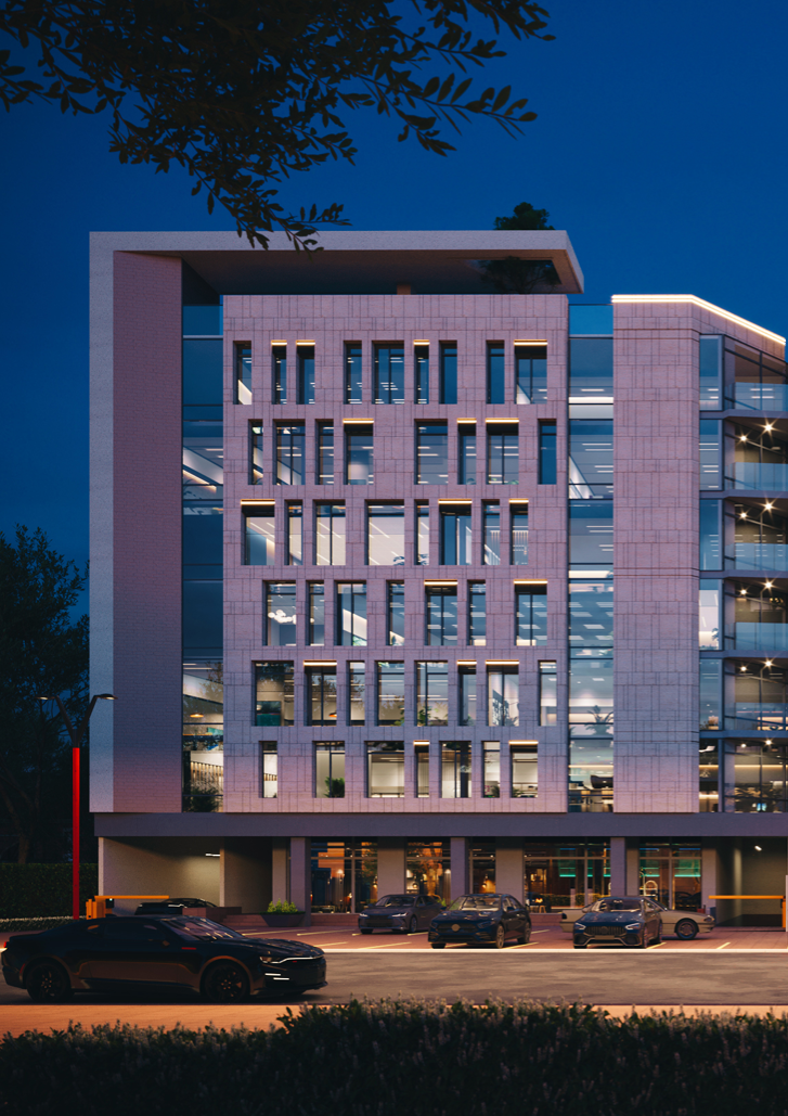 Sudex 2 front elevation at night